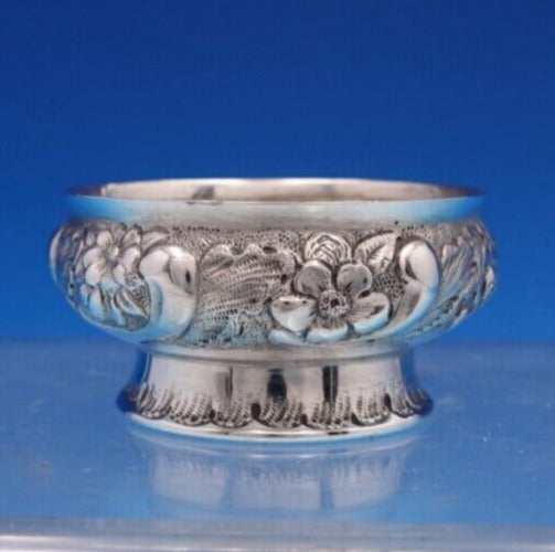 Antique Engraved by Tiffany and Co Sterling Silver Nut Cup Floral Motif (#7611)