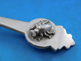 Gorham Sterling Banana Server pierced brite-cut Aesthetic Applied Beetle 9 1/2"