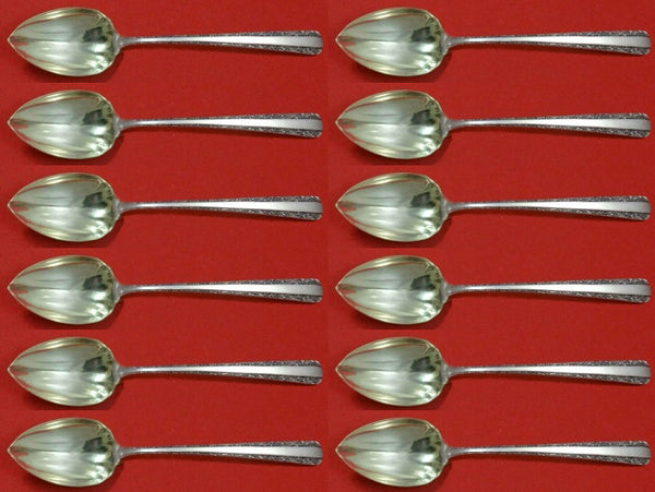 Candlelight by Towle Sterling Grapefruit Spoon Custom Set 12 pcs Fluted 5 3/4"
