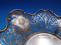 Roger Williams Sterling Silver Fruit Bowl Floral Pierced Chased #768S (#8222)