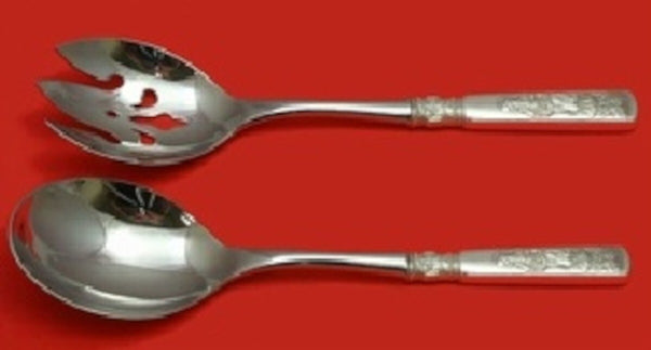 Fontainebleau by Gorham Sterling Silver Salad Serving Set Pierced 2pc Custom