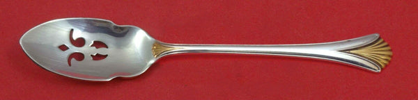 Regency Shell Gold by Lunt Sterling Silver Olive Spoon Pierced 5 3/4" Custom