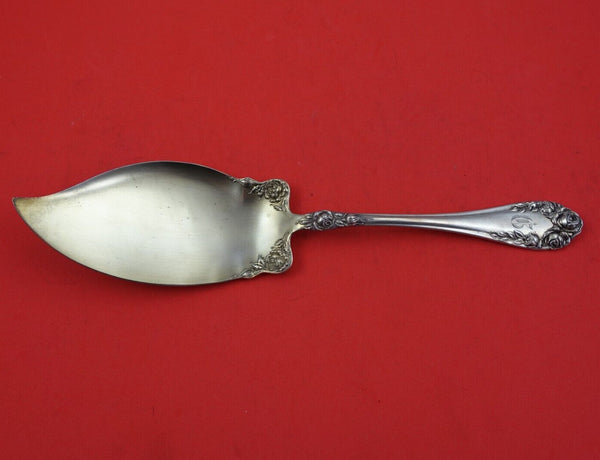 Rose by Wallace Sterling Silver Ice Cream Server Gold Washed 10" Heirloom