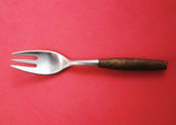 Fjord by Dansk German Stainless Steel and Teak Salad Fork 3-Tine 6 5/8" Flatware