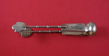 Russian Sterling Silver Sugar Tong with Maker Mark PJS 1.87 ozt. 5 1/2"
