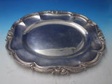 Odiot French .950 Silver Platter Oval with Swirled Scrolls 92.2 ozt. (#5684)