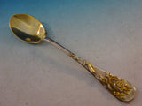 Lap Over Tiffany & Co Sterling Silver Ice Cream Spoon Applied Flowers c1880's