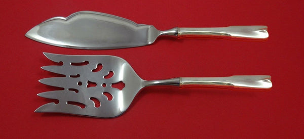 Colonial Theme by Lunt Sterling Silver Fish Serving Set 2 Piece Custom HHWS