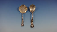Bridal Rose by Alvin Sterling Silver Flatware Set For 8 Service 57 Pieces