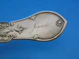 Dew Drop by Shiebler Sterling Silver Vegetable Fork BC Medallion of Warrior 10"