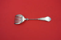 Coin Silver by Various Makers Sardine Fork 6-tine twisted hand engraved 6"
