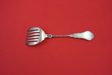 Coin Silver by Various Makers Sardine Fork 6-tine twisted hand engraved 6"