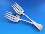 Colonial Fiddle by Tuttle Sterling Silver Flatware Set 12 Service 65 pcs Dinner
