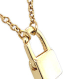 14k Yellow Gold Padlock Clasp on 24" 18k Yellow Gold Chain Necklace (#J7546)