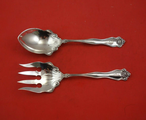 Winchester by International Sterling Silver Salad Serving Set 2pc Orig 8 1/4"