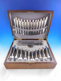 Gorham Plain Sterling Silver Flatware Set Service 155 pieces Fitted Box Dinner
