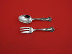 Memory Lane By Lunt Sterling Silver Baby Set 2-piece 4"