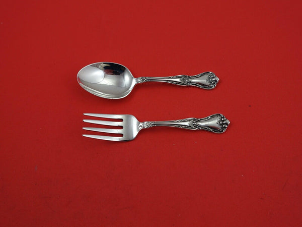 Memory Lane By Lunt Sterling Silver Baby Set 2-piece 4"