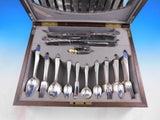 Gorham Plain Sterling Silver Flatware Set Service 155 pieces Fitted Box Dinner