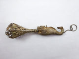 Sterling Filigree Tussie Mussie Posey Posy Holder with Fish Handle (#J1235)