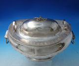 Coin Silver Tureen w/ Cover Applied 3-D Grasshopper Ring Handles 55.1ozt (#6036)