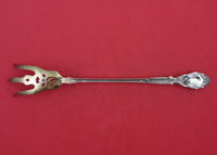 Virginiana by Gorham Sterling Silver Lettuce Fork Gold Washed Pierced 9 1/4"