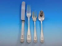 Deco by H Meyer & Co German 800 Silver Flatware Set Dinner Service 163 Pieces