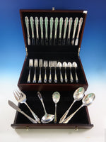 English Provincial Reed & Barton Sterling Silver Flatware Set 12 Service 54 Pcs