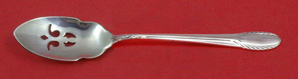 Trousseau by International Sterling Silver Olive Spoon Pierced 5 3/4" Custom
