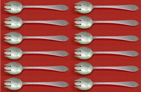 Faneuil by Tiffany & Co. Sterling Silver Ice Cream Fork Set 12 pcs 5 7/8" Custom