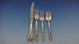 Rose Point by Wallace Sterling Silver Flatware Set For 8 Service 56 Pieces