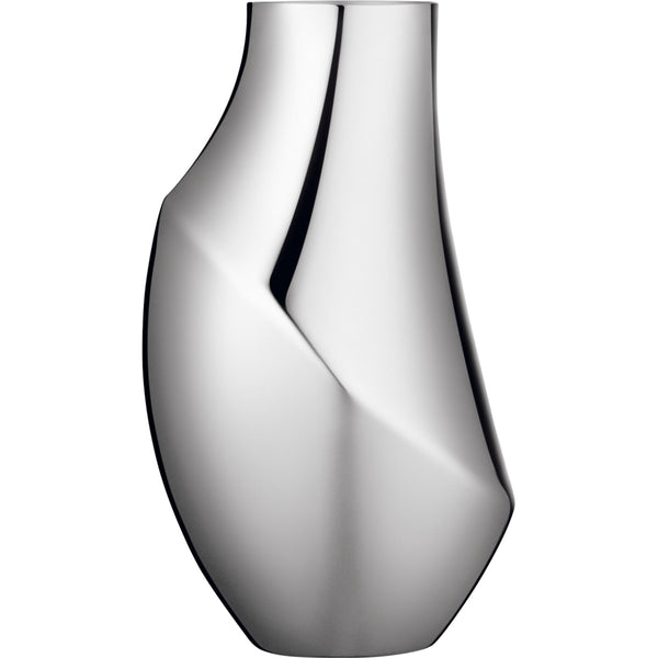 Flora by Georg Jensen Stainless Steel Vase Medium Modern - Vtg NOS