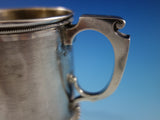 Gorham Coin Silver Baby Child's Cup Mug Engine Turned Chased and Brite-Cut #57