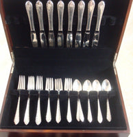 Wild Flower by Royal Crest Sterling Silver Flatware Set for 8 Service 32 Pieces