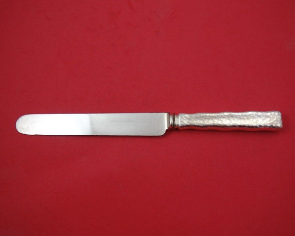 Lap Over Edge Hammered by Tiffany and Co Sterling Banquet Knife Blunt 10 3/8"