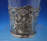 Wolf and Knell German .800 Silver Overlay and Glass Decanter 8" x 2 1/2" (#6452)