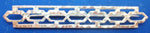 Arts and Crafts Sterling Hammered Geometric Bar Pin (#J2702)