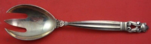 Acorn by Georg Jensen Sterling Silver Relish Fork 3-Tine with GI/GJ Mark 5 3/4"