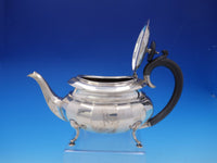 English Sterling Silver By E. Viners Sheffield 4pc Tea Set c1931 (#3589)