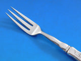 Lap Over Edge Acid Etched by Tiffany Sterling Fruit Fork HHAS Leaves Flower 7"