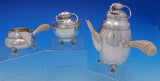 Blossom by William L. deMatteo Sterling Silver Tea Set 3pc #64 (#3734)