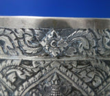 India Sterling Silver Bowl with Krishna c.1930 4 1/2" Tall x 8" 15.2 ozt (#5510)