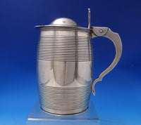 Thomas Hayter English Georgian Sterling Silver Tankard w/ Ribbed Barrel (#7156)