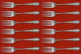 Shenandoah by Wallace Sterling Silver Salad Fork Set of 12 pcs 6 1/4"