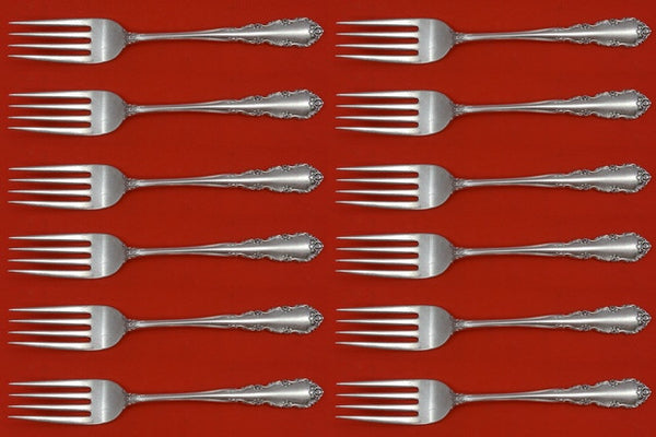 Shenandoah by Wallace Sterling Silver Salad Fork Set of 12 pcs 6 1/4"