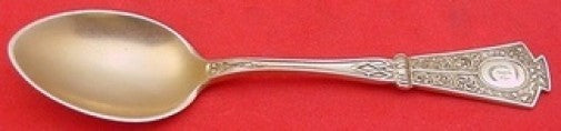 Duchess by Seymour Sterling Silver Demitasse Spoon Gold Washed 4 5/8"