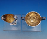 Davis and Galt Sterling Silver Sugar Creamer Set 2pc #68 Leaf Vine Motif (#8131)