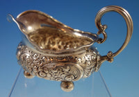 Repousse Sterling Silver Gravy Boat #502 (#1878) Likely Dominick & Haff