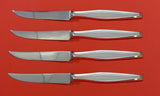 Classique by Gorham Sterling Silver Steak Knife Set 4pc HHWS  Custom Made 8 1/2"