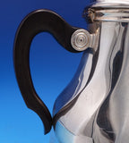 Albi by Christofle French Silverplate with Ebony Tea Pot Never Used (#8257)